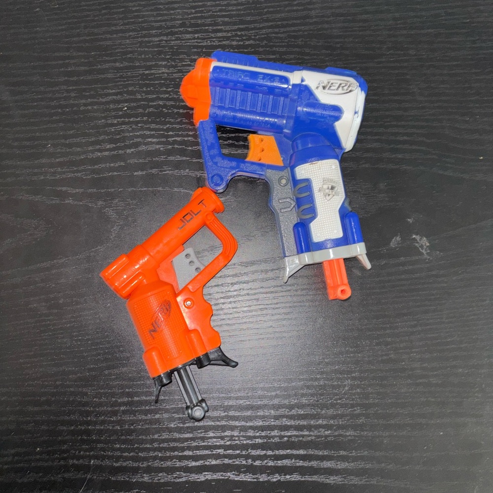 Nerf Blue and Orange Gun toy